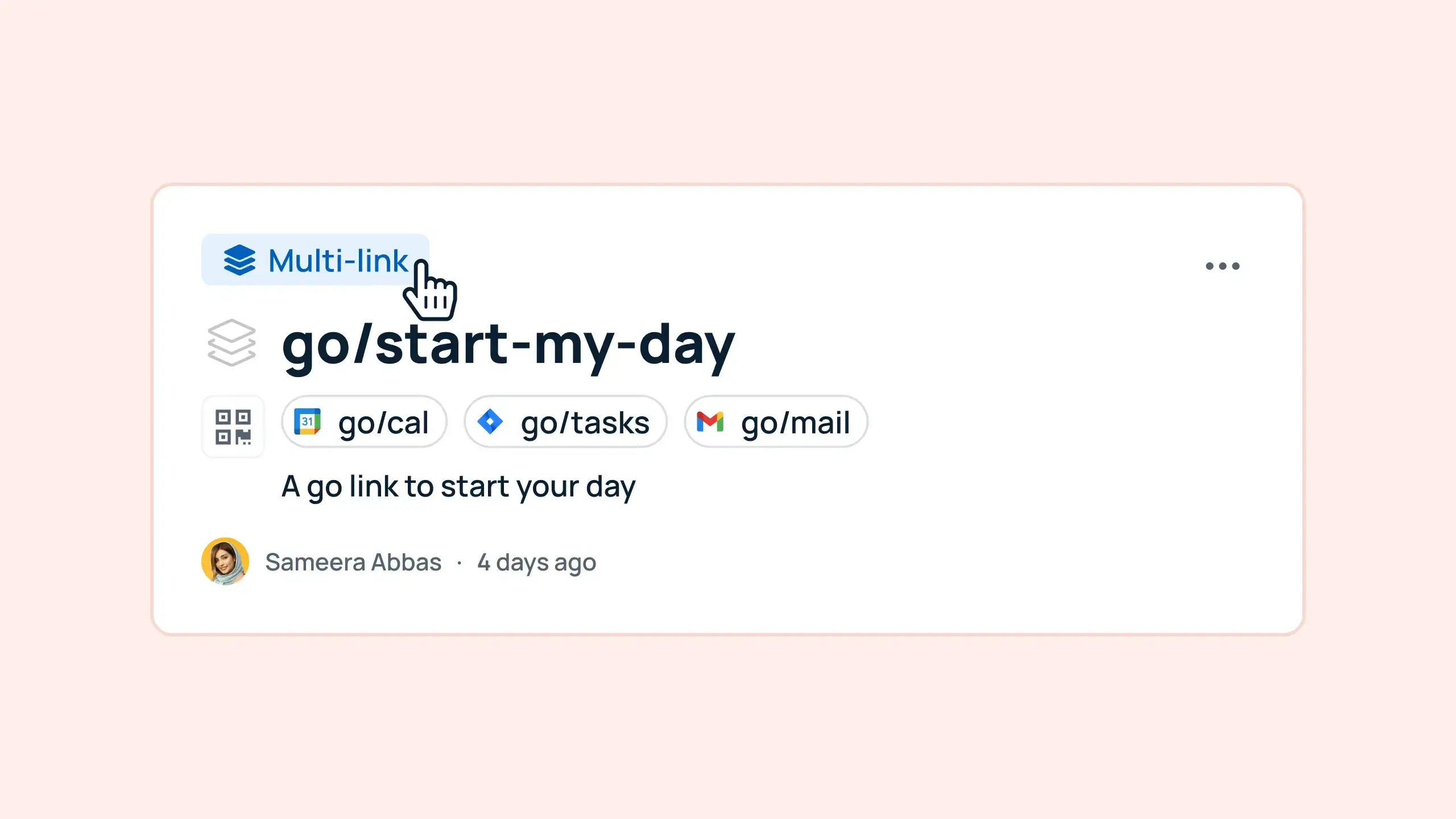 GoLinks® Video Tutorial: Use multi-links to access multiple resources from a single go link.